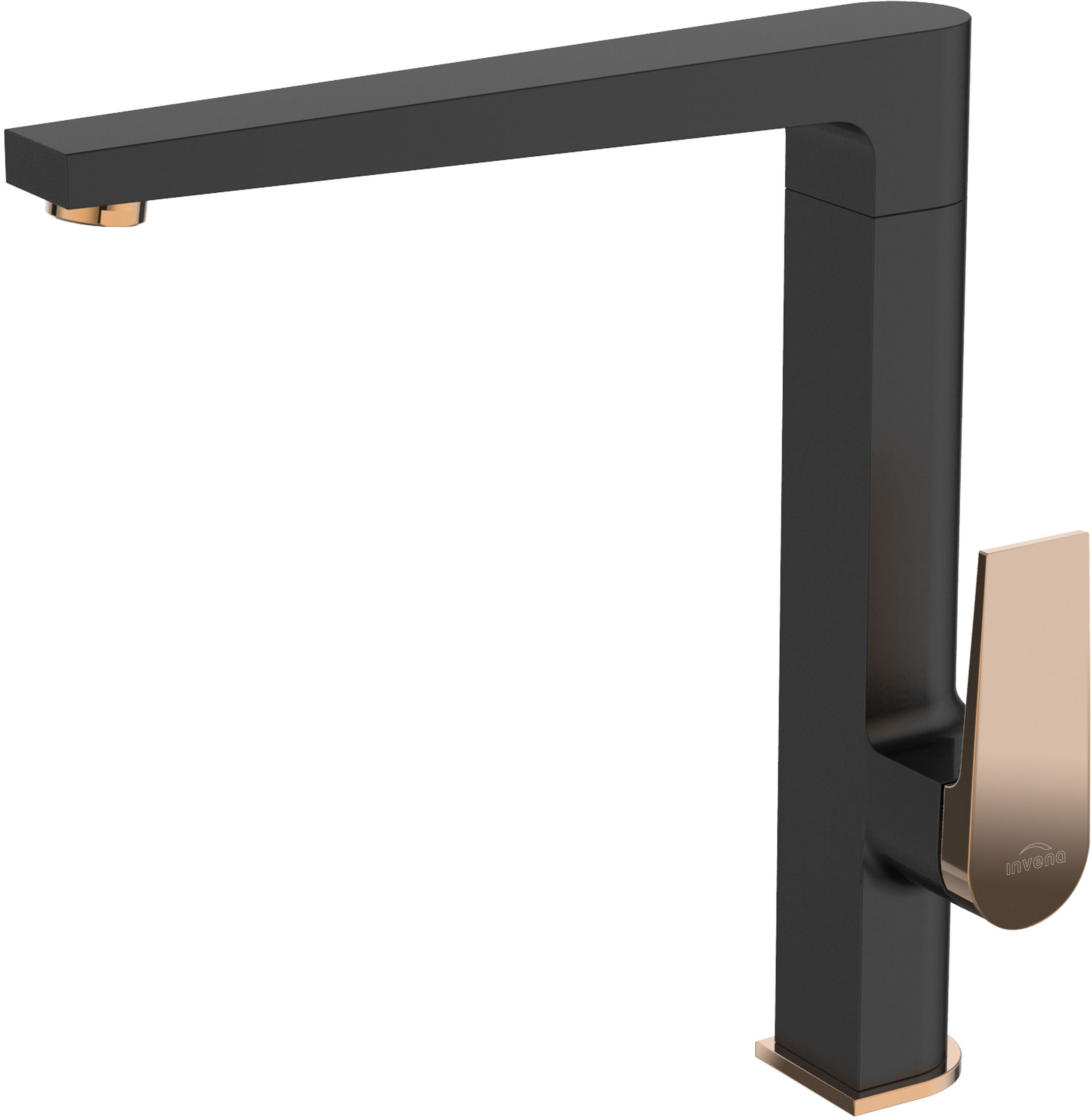 Invena Midnight küchenarmatur stehend schwarz-gold/altgold BZ-35-014