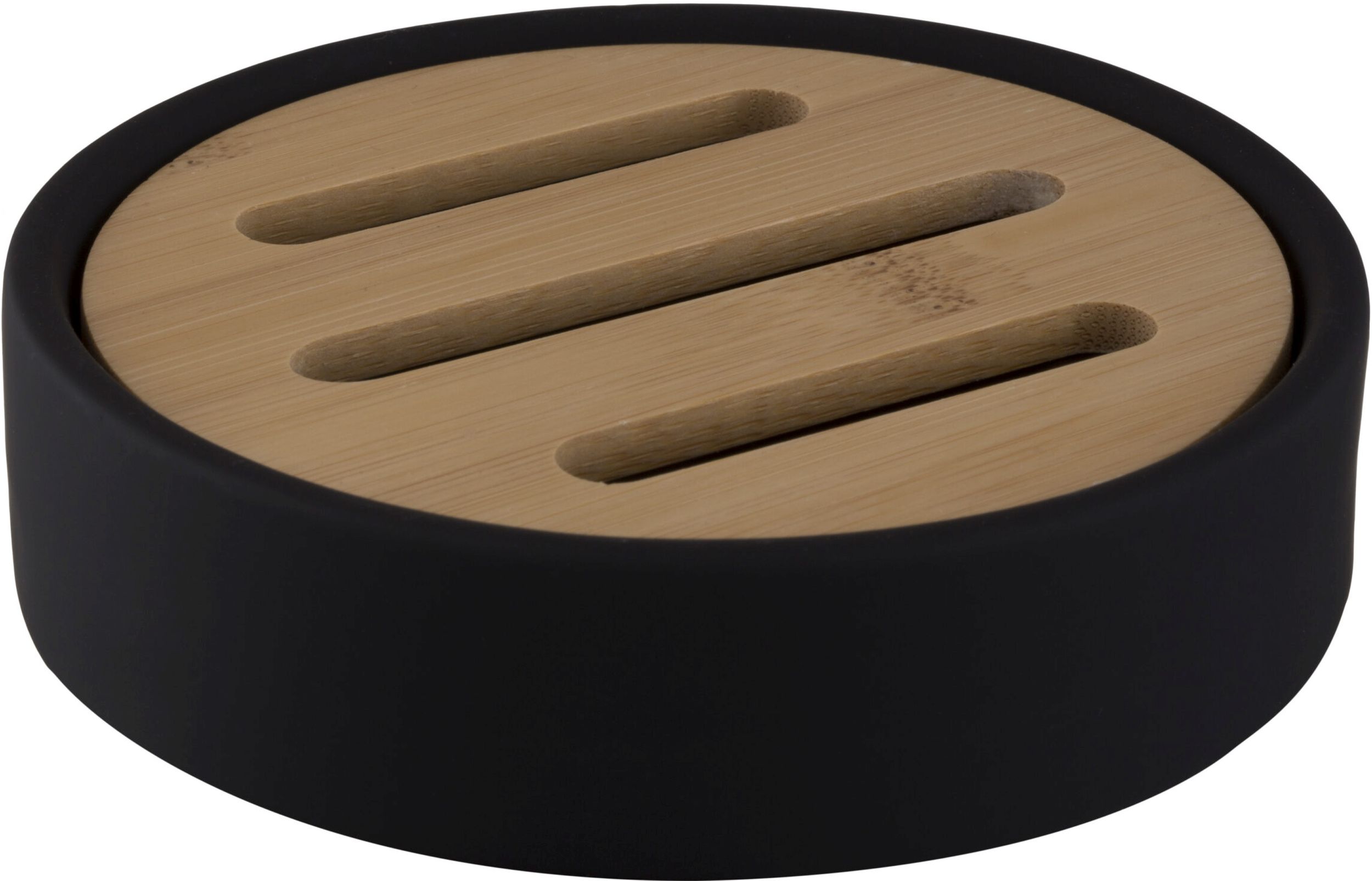 BISK Umbra Seifenschale stehende schwarz-holz 07982