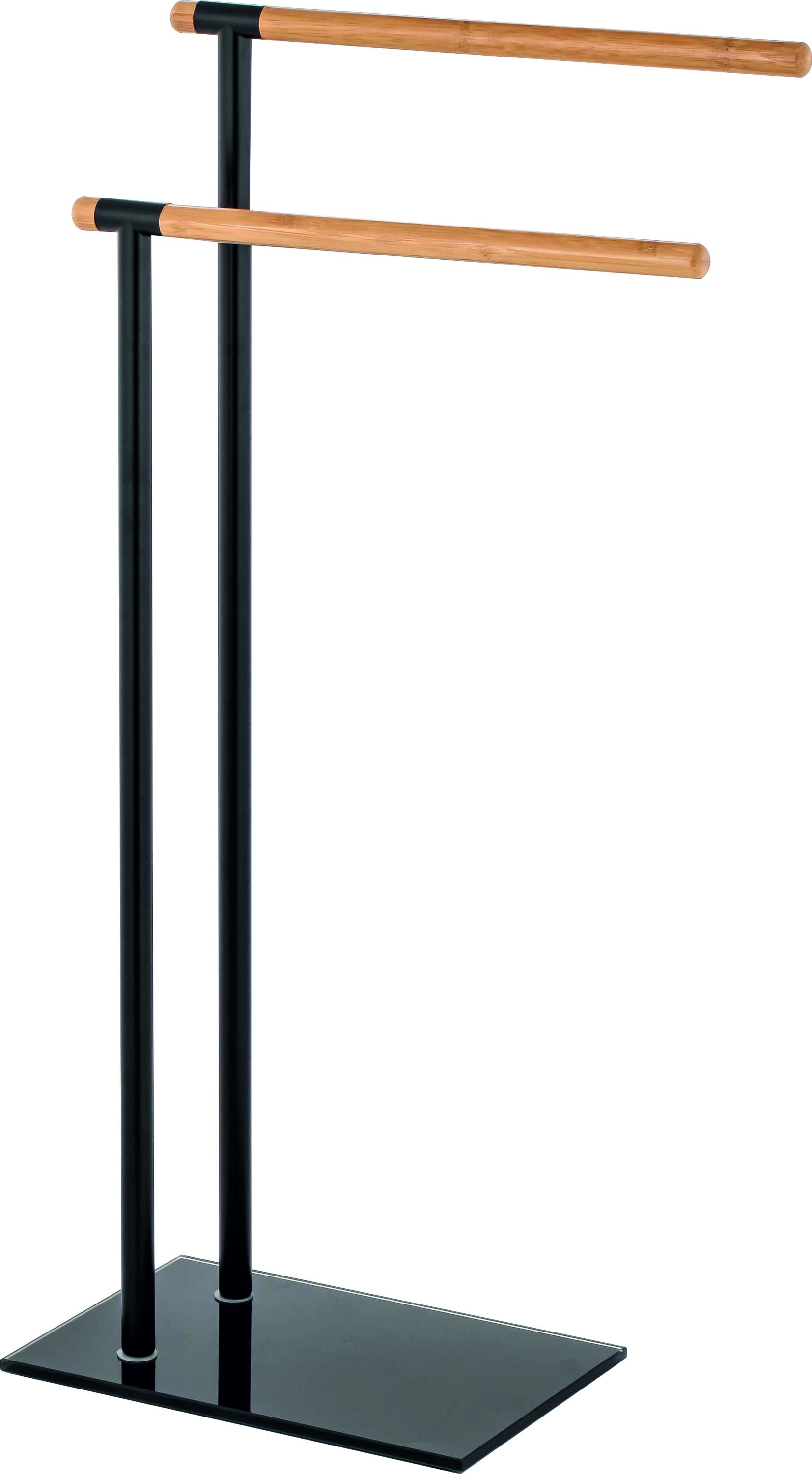 BISK Umbra Stehender Kleiderbügel schwarz-holz 07985