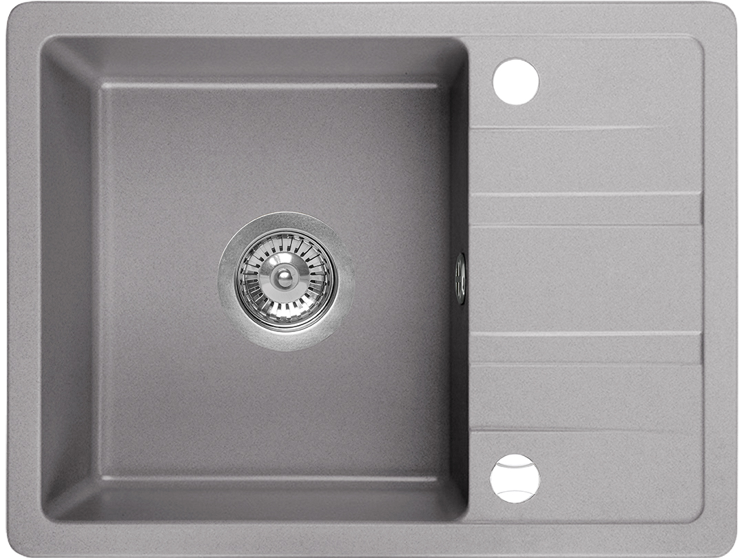 Laveo Stella granitspüle 58x44 cm grau/graphit/onyx SBY513T