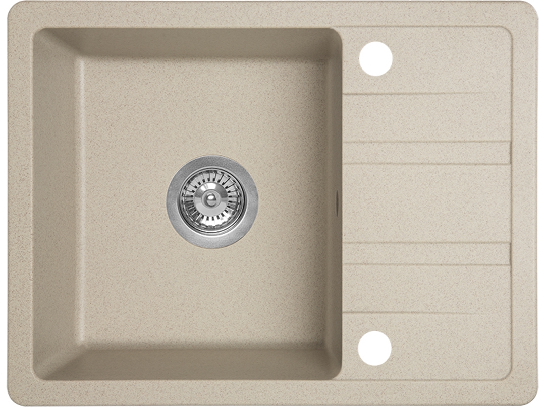 Laveo Stella granitspüle 58x44 cm beige SBY413T