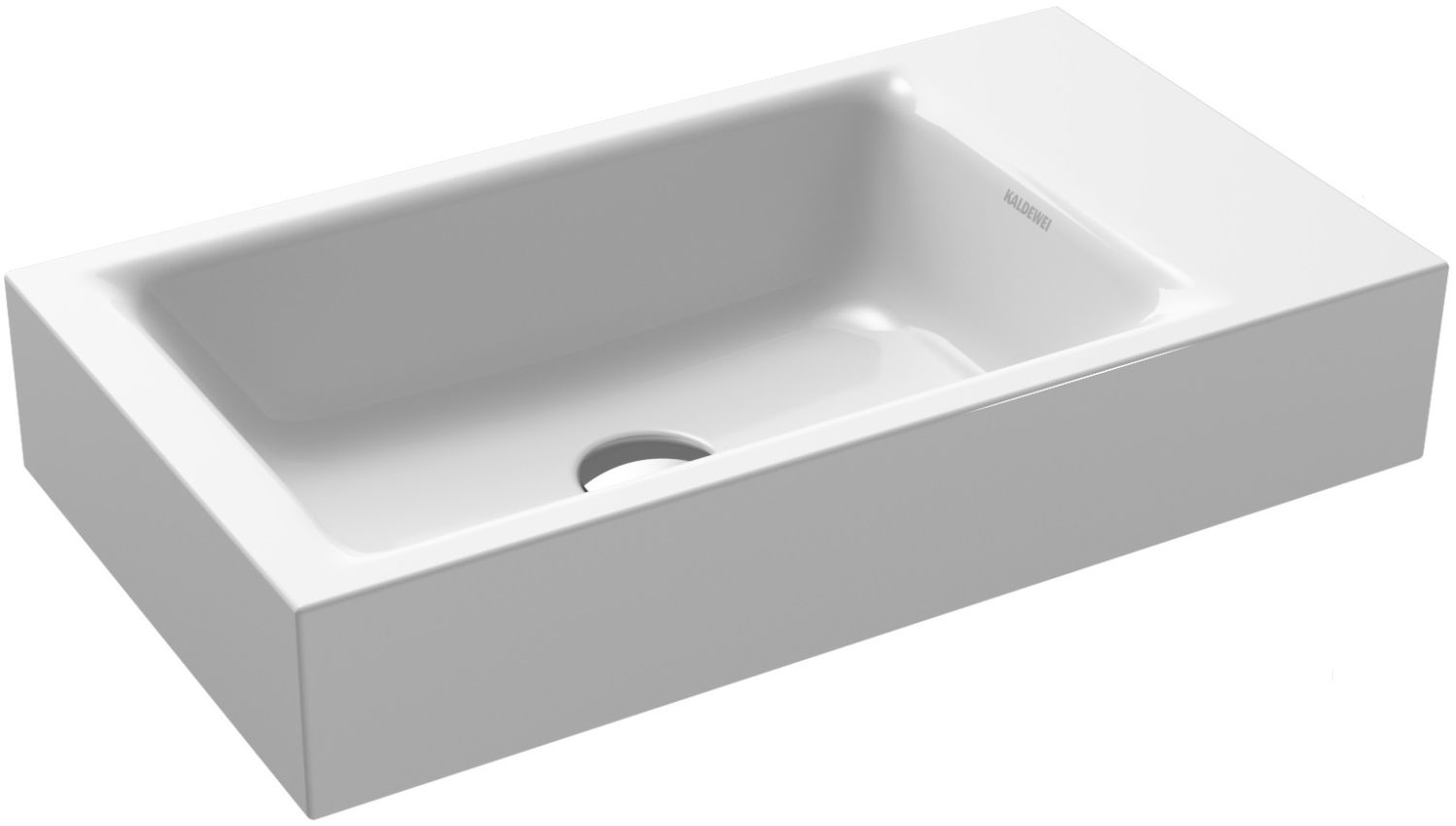 Kaldewei Puro Waschbecken 55x30 cm rechteckig Klassisch weiß 901206313001