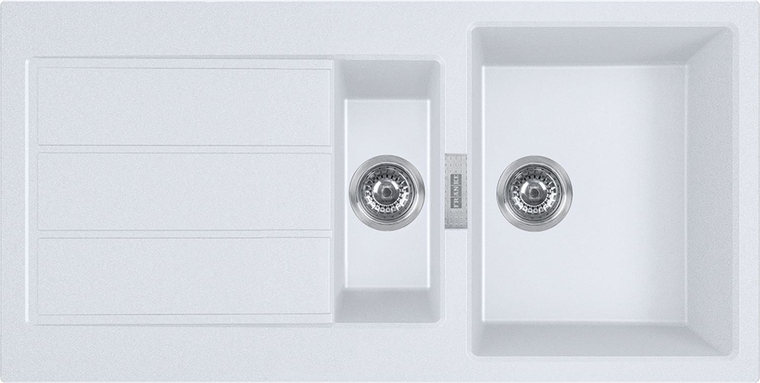 Franke Sirius 2.0 Tektonit-Waschbecken 100x50 cm weiß 143.0618.670