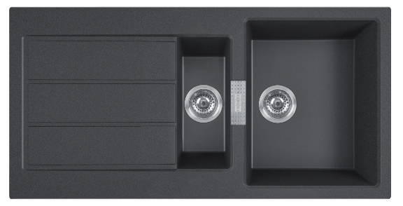 Franke Sirius 2.0 tektonit-waschbecken 100x50 cm grau/graphit/onyx 143.0618.681