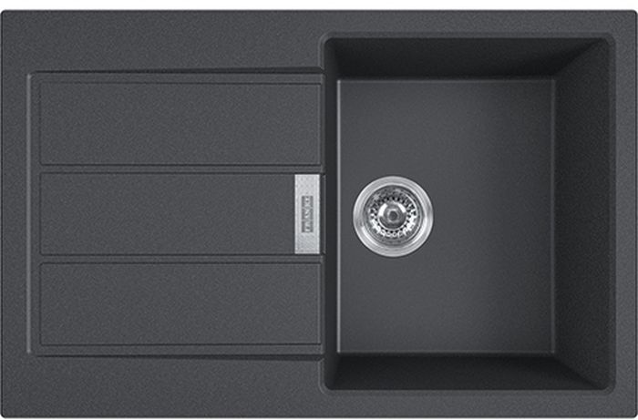 Franke Sirius 2.0 Tektonit-Waschbecken 78x50 cm grau/graphit/onyx 143.0612.629