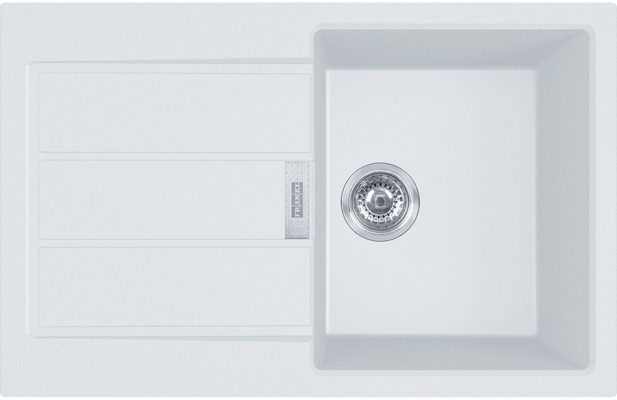 Franke Sirius 2.0 Tektonit-Waschbecken 78x50 cm weiß 143.0612.628