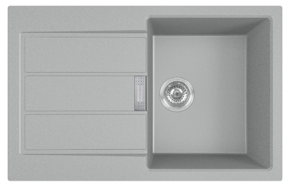 Franke Sirius 2.0 tektonit-waschbecken 78x50 cm grau/graphit/onyx 143.0612.630