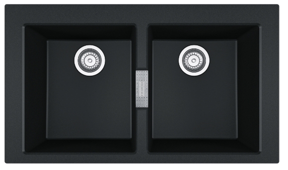 Franke Sirius 2.0 Tektonit-Waschbecken 86x50 cm grau/graphit/onyx 143.0637.161