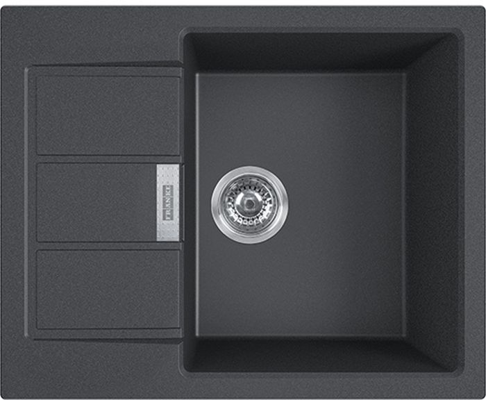 Franke Sirius 2.0 Tektonit-Waschbecken 62x50 cm grau/graphit/onyx 143.0618.665