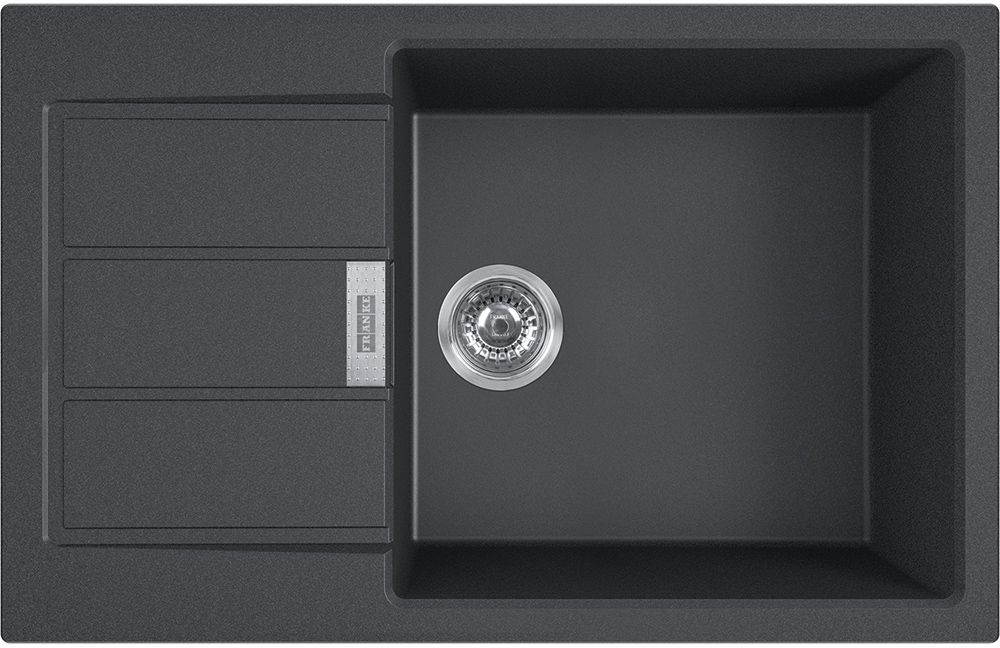 Franke Sirius 2.0 Tektonit-Waschbecken 78x50 cm grau/graphit/onyx 143.0618.577