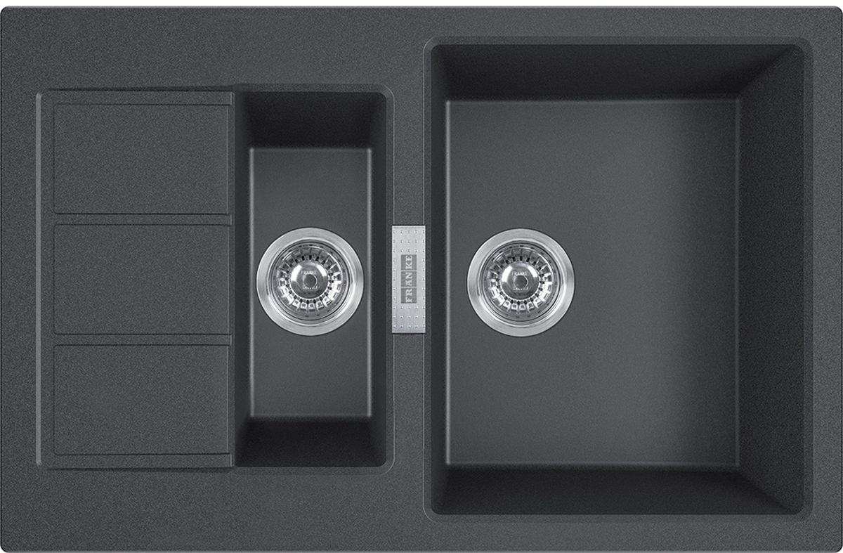 Franke Sirius 2.0 Tektonit-Waschbecken 78x50 cm grau/graphit/onyx 143.0618.687