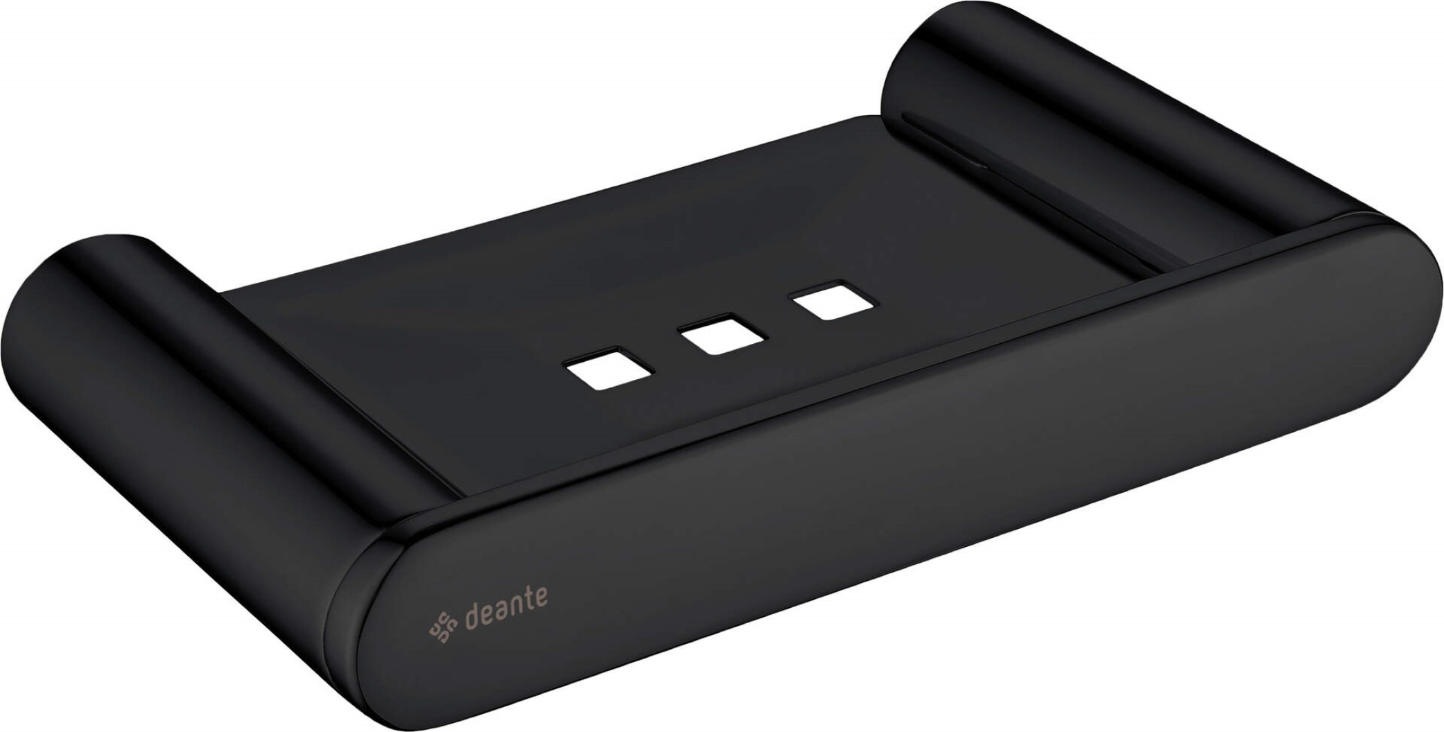 Deante Round Seifenschale Wand schwarz ADR_N411