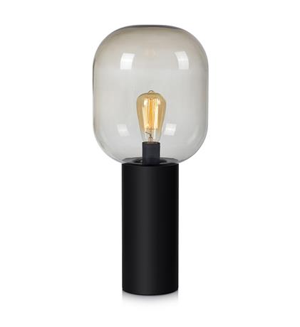 Markslöjd Brooklyn Tischlampe 1x60 W schwarz-verraucht 107479