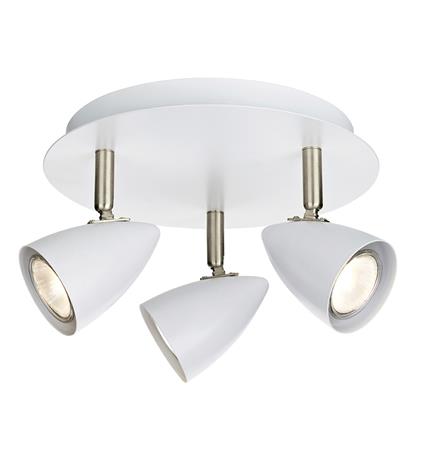 Markslöjd Ciro Deckenlampe 3x7 W weiß-stahl 107412