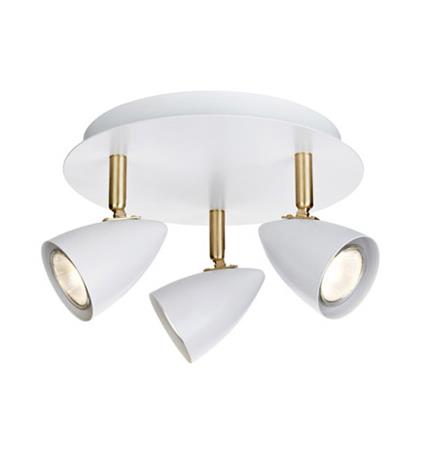 Markslöjd Ciro Deckenlampe 3x35 W weiß-gold 106319