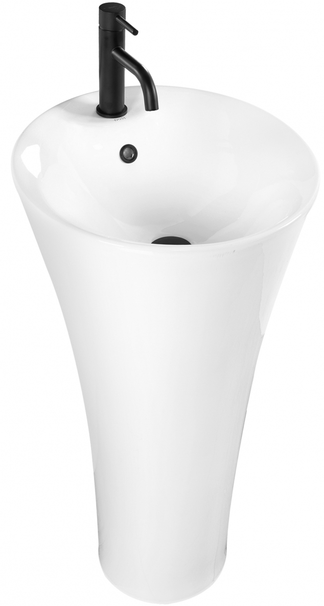 Rea Agnes Waschbecken 45.5x45.5 cm rund Freistehend weiß REA-U9906