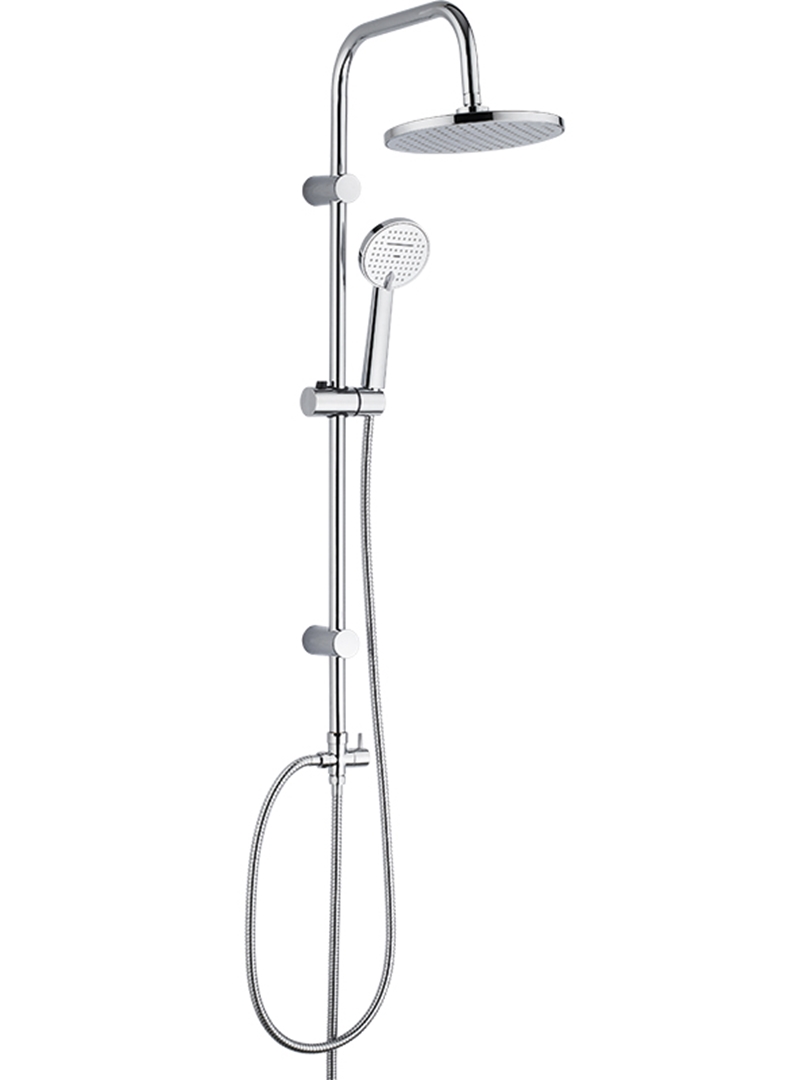 Laveo Leste Duschset Wandmontage mit Regenbrause chrom PLL20OX