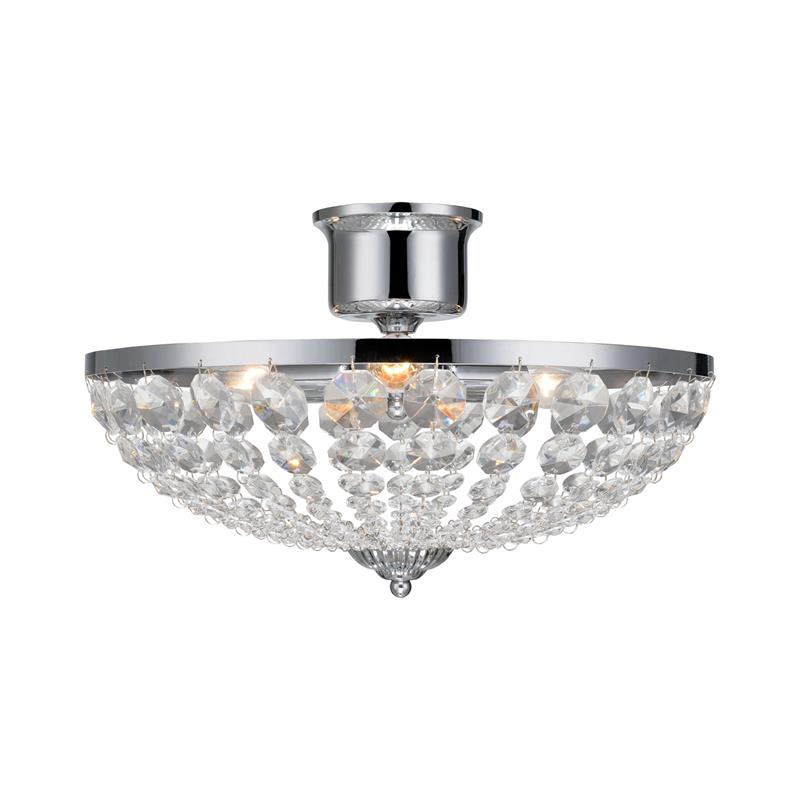 Markslöjd Gränsö Deckenlampe 3x40 W chrom-transparent 105316