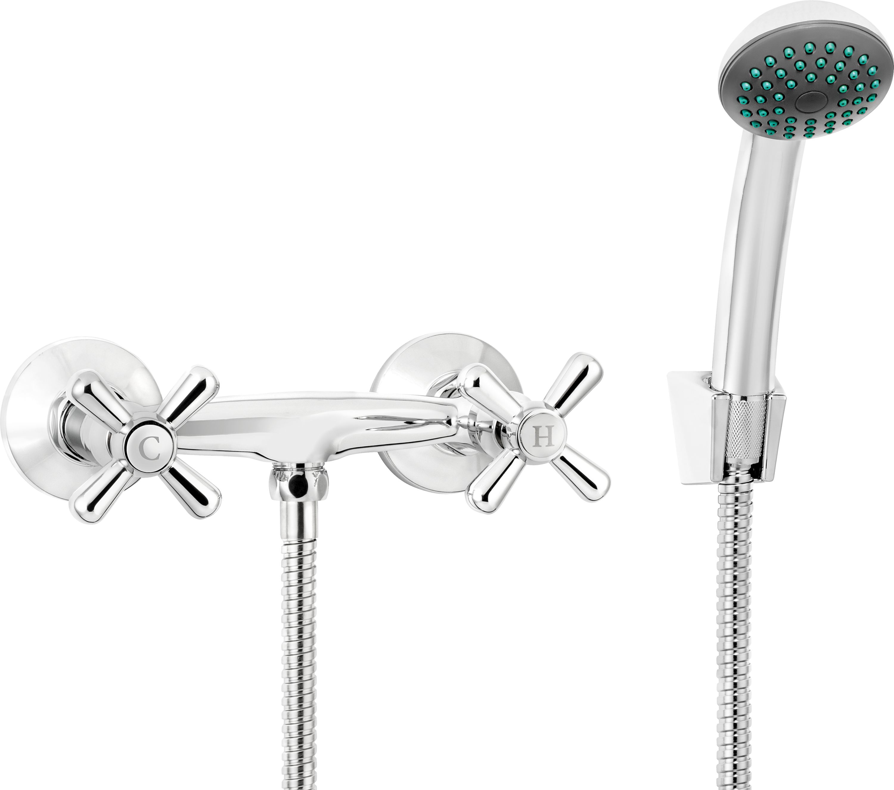 Deante Neo Symetrio Duschset Wandmontage chrom BOS_041D