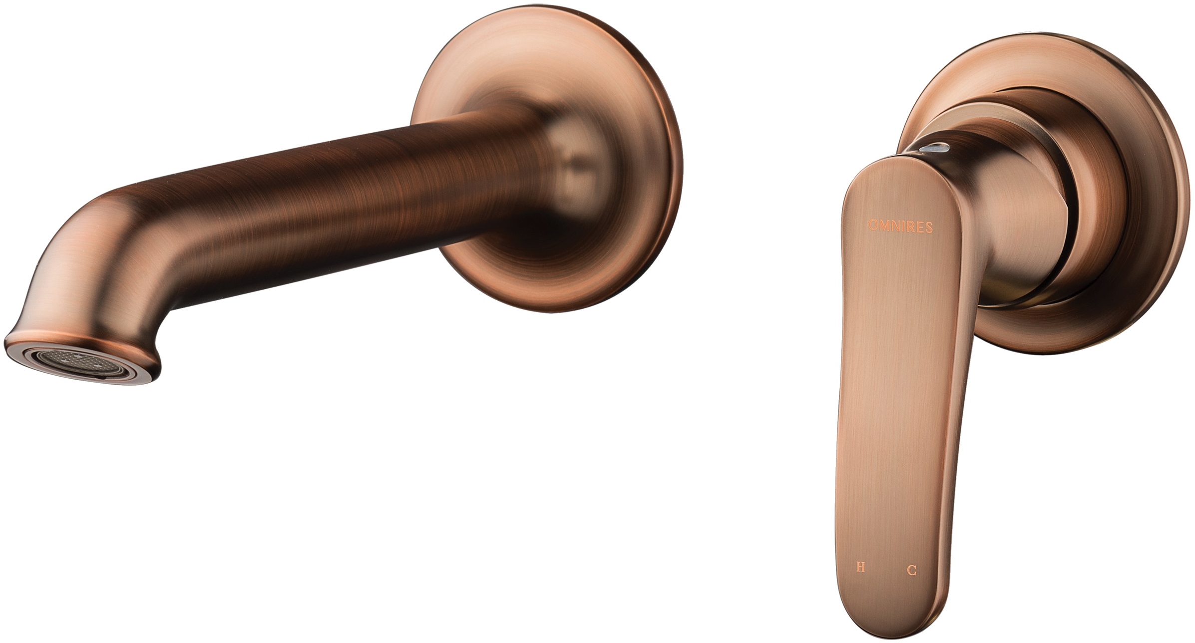 Omnires Art Deco Waschtischarmatur Unterputz kupfer AD5115ORB