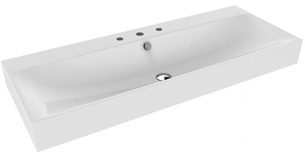 Kaldewei Silenio Waschbecken 120x46 cm rechteckig Klassisch weiß 904506033001
