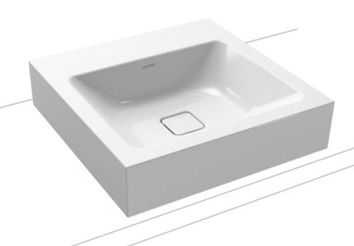 Kaldewei Cono Waschbecken 50x50 cm quadratisch Aufsatzwaschbecken weiß 908406003001