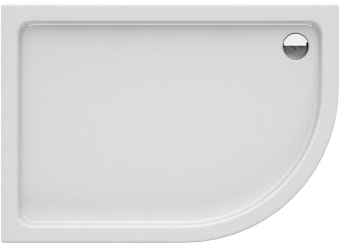 New Trendy New Maxima Halbrunde Duschwanne 100x80 cm weiß B-0374