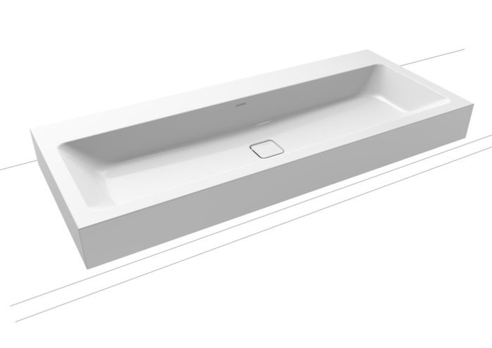 Kaldewei Cono Waschbecken 120x50 cm rechteckig Klassisch weiß 902706003001