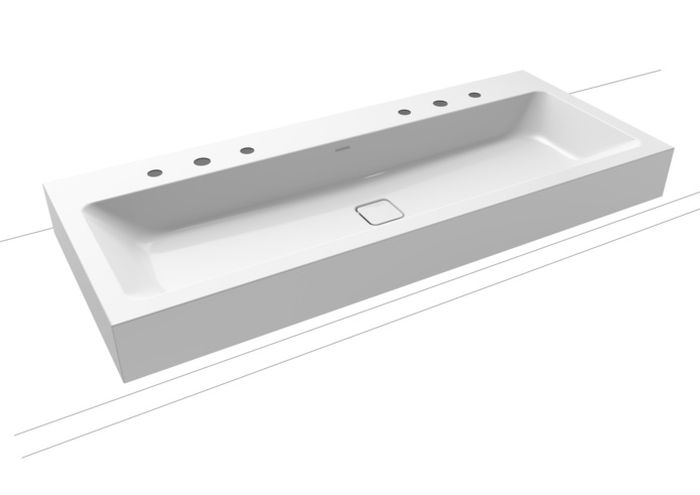 Kaldewei Cono Waschbecken 120x50 cm rechteckig Klassisch weiß 902706053001