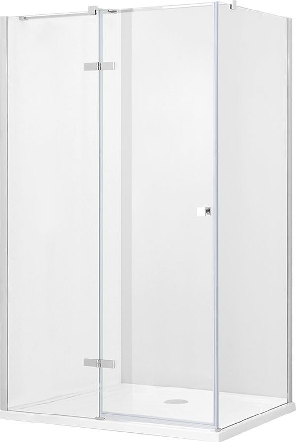 Besco Pixa Dusche 120x80 cm rechteckig chrom Glanz/durchsichtiges Glas PPL-128-195-C