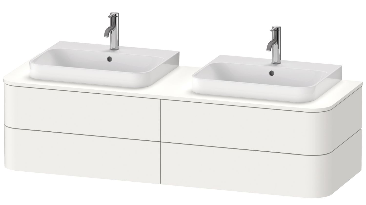 Duravit Happy D.2 Kabinett 160x55x40.8 cm Unterschrank hängend weiß HP4974B3636