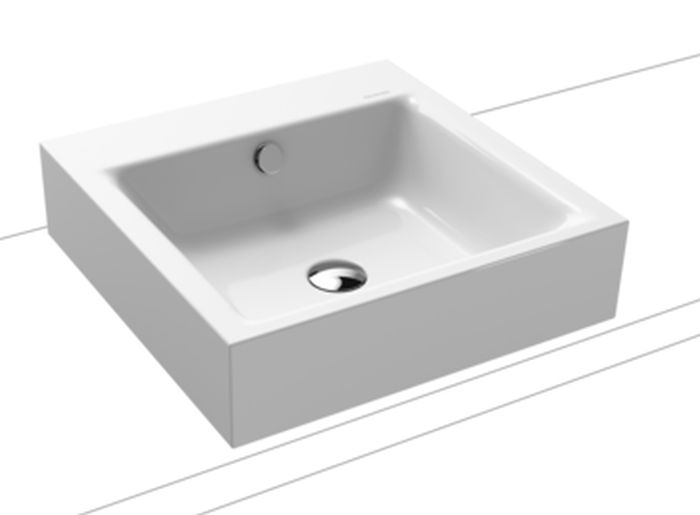 Kaldewei Puro Waschbecken 46x46 cm quadratisch Aufsatzwaschbecken weiß 900606003001