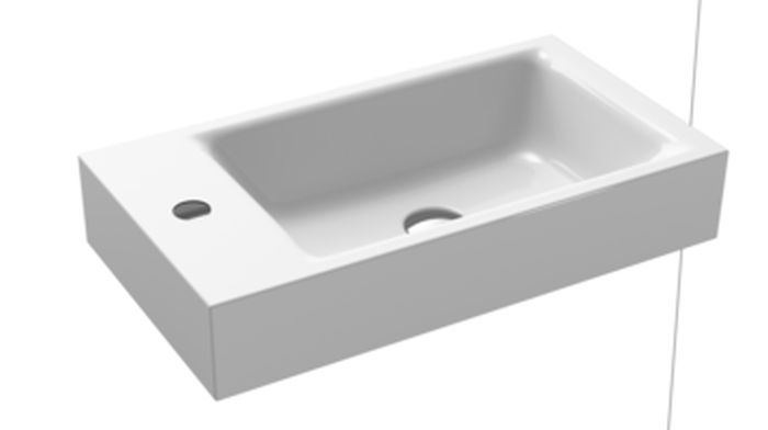 Kaldewei Puro Waschbecken 55x30 cm rechteckig Klassisch weiß 901206393001