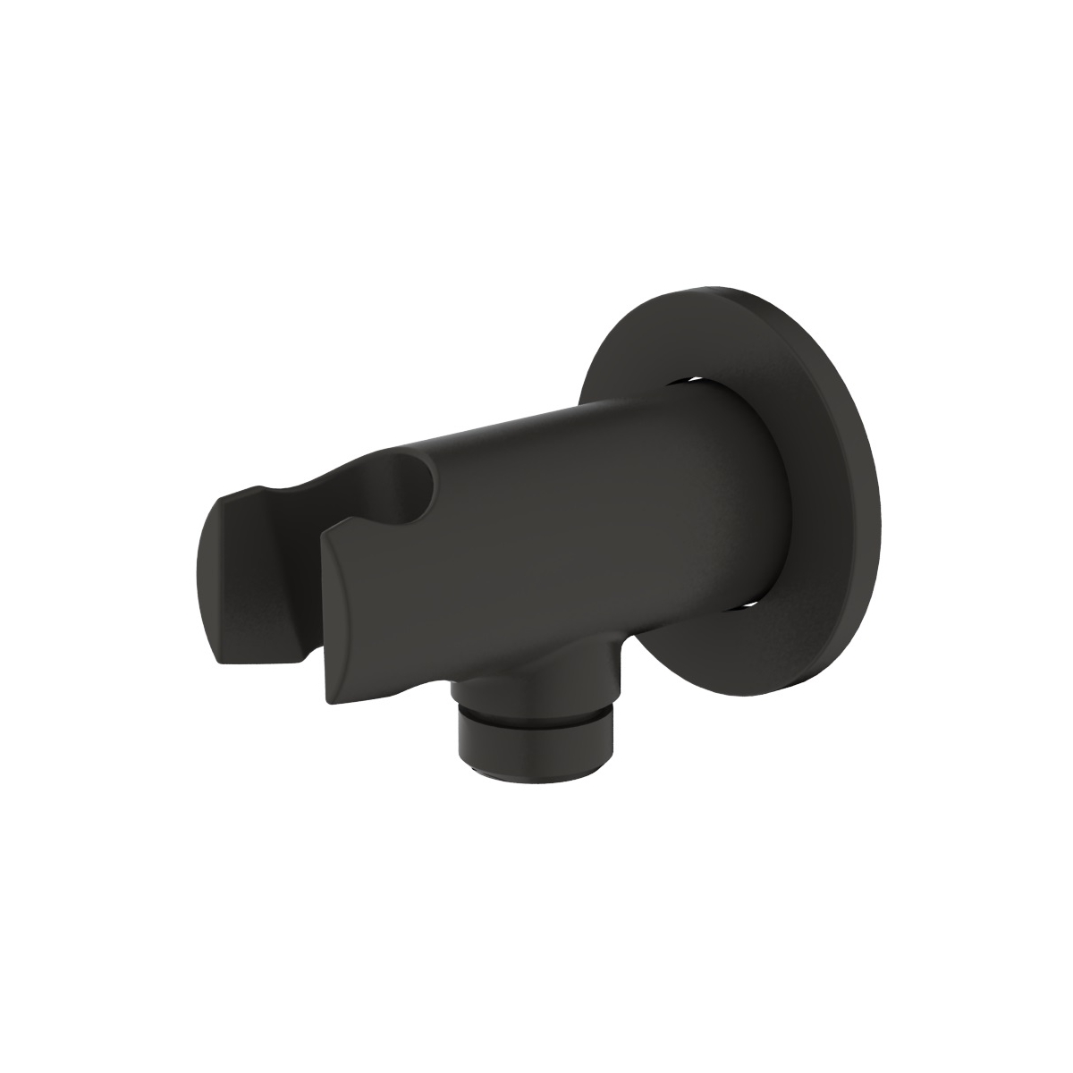 Oltens Hvita Winkelanschluss mit Griff schwarze Matte 39304300