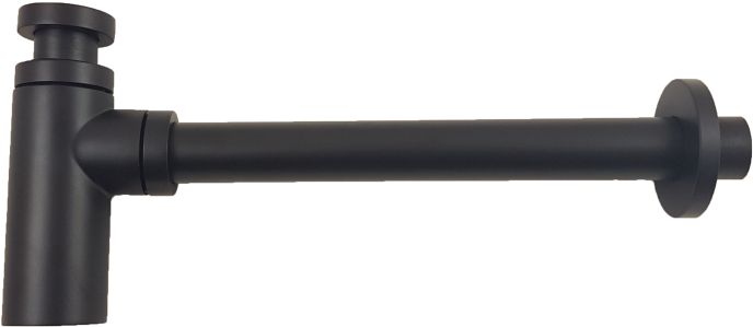 Paffoni Light Waschbecken-Halbsiphon flaschen schwarz ZACC240NO