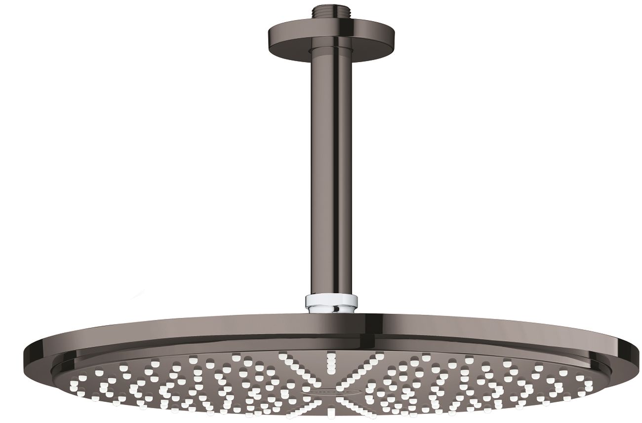 Grohe Rainshower Kopfbrause mit Arm 31x31 cm rund Hard Graphite 26067A00