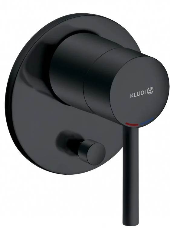 Kludi Bozz Badewannen- und Duscharmatur Unterputz schwarz 387163976