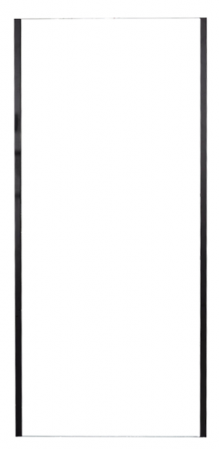 Rea Rapid Duschwand 80 cm schwarz Matte/durchsichtiges Glas REA-K6421