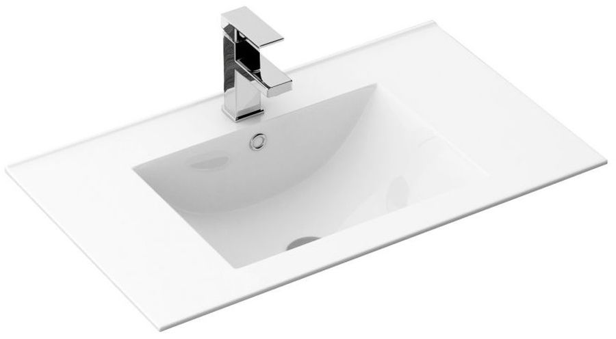 Rea Dafne Waschbecken 61.5x46.5 cm rechteckig Einbauwaschbecken weiß REA-U0786