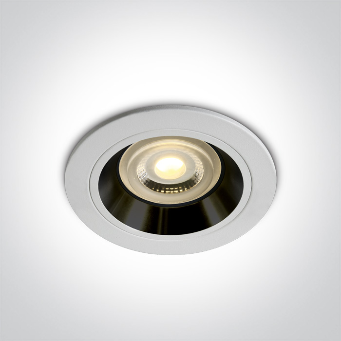 One Light Jalia Eingebaute Lampe 1x50 W weiß-schwarz 10105ALG/W/B