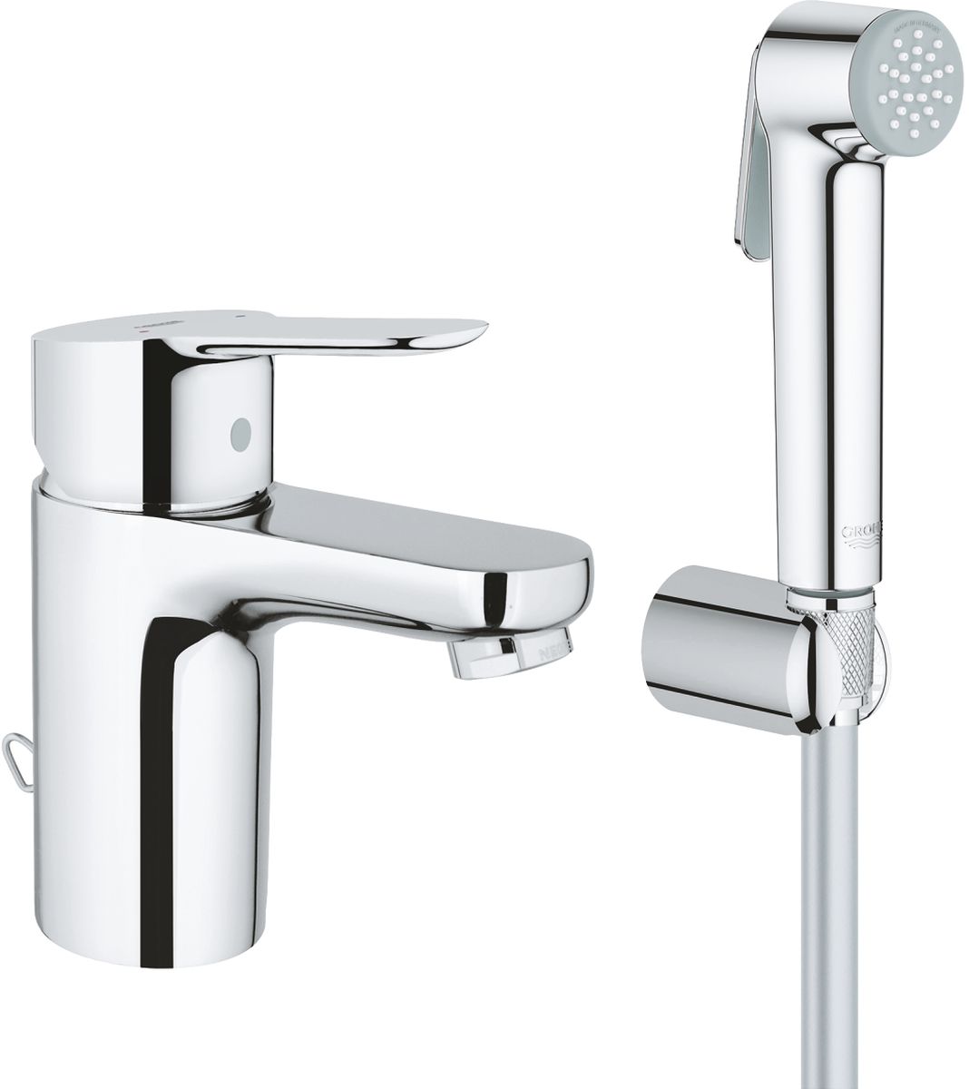 Grohe BauCosmopolitan Waschtischarmatur Stehend StarLight Chrome 23757000