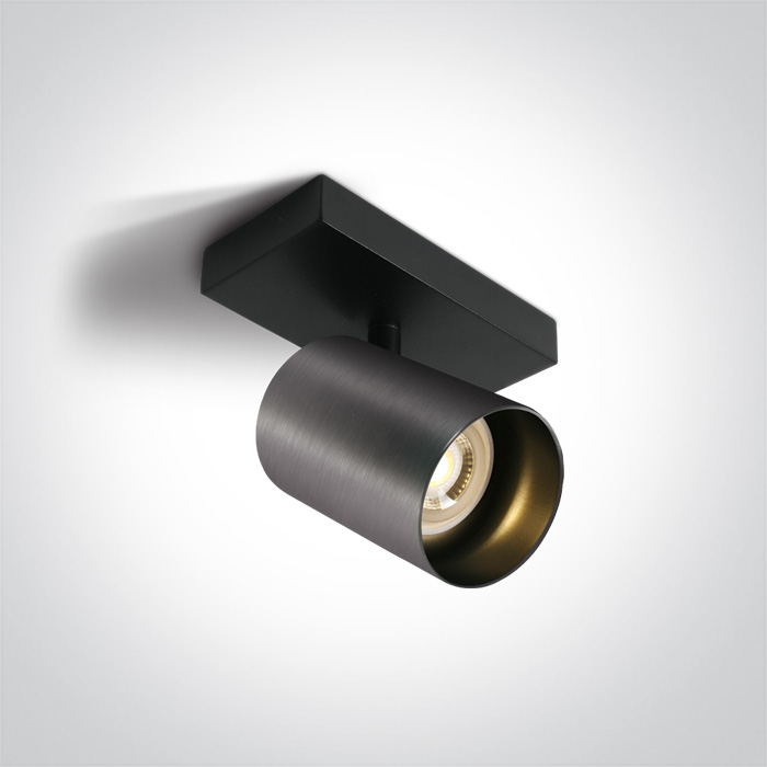 One Light Elatos Deckenlampe 1x10 W schwarz-grau 65105N/MG