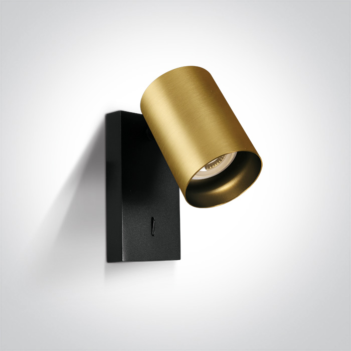 One Light Elatos Leuchter 1x10 W schwarz-messing 65105NA/BBS