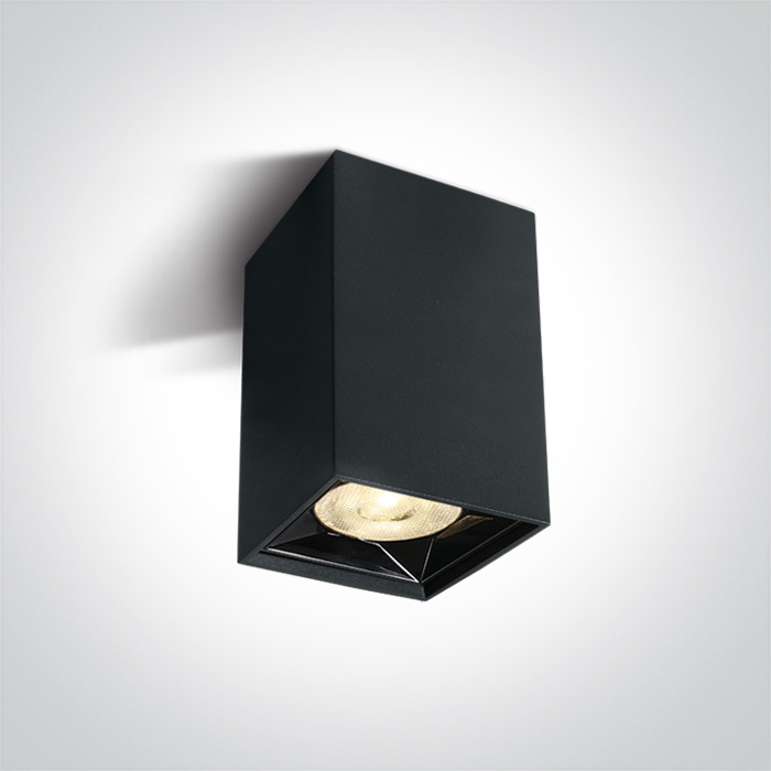 One Light Nestorio Deckenlampe 1x6 W schwarz 12106B/B/W