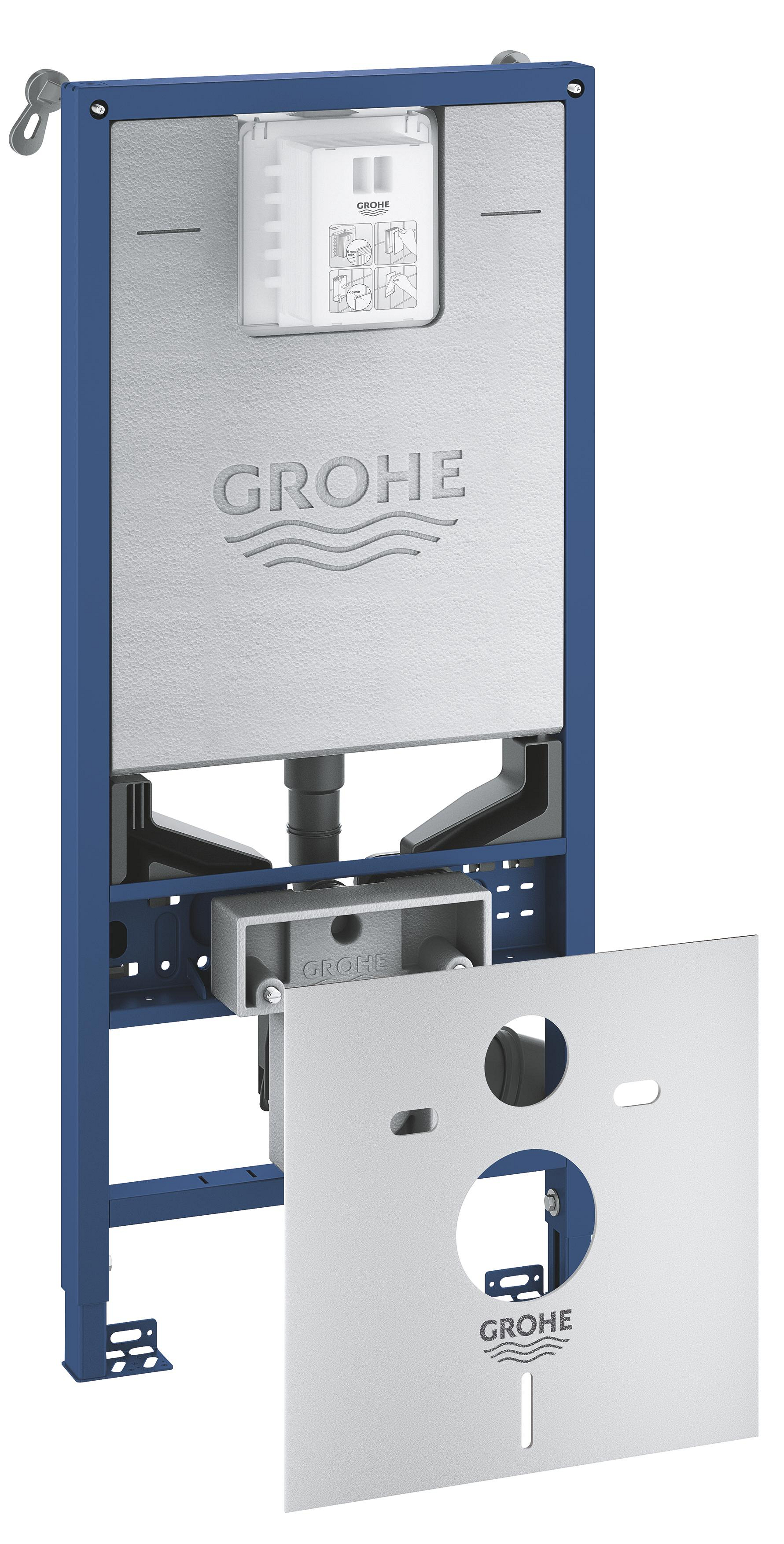 Grohe Rapid SLX Unterputzrahmen in der hängenden Schüssel 39598000