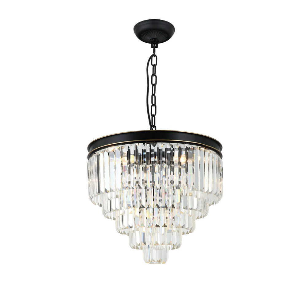 Open Design Artico Pendelleuchte 3x8 W schwarz-transparent OR80001