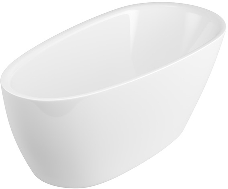 Excellent Olia 2.0 Freistehende Badewanne 150x73 cm oval weiß WAEX.OLI2.15WH