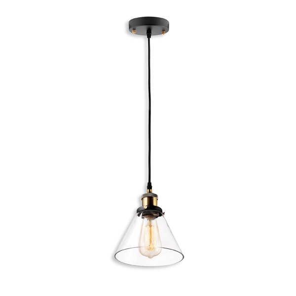 Altavola Design New York Loft Pendelleuchte 1x60 W messing-transparent LA034/P
