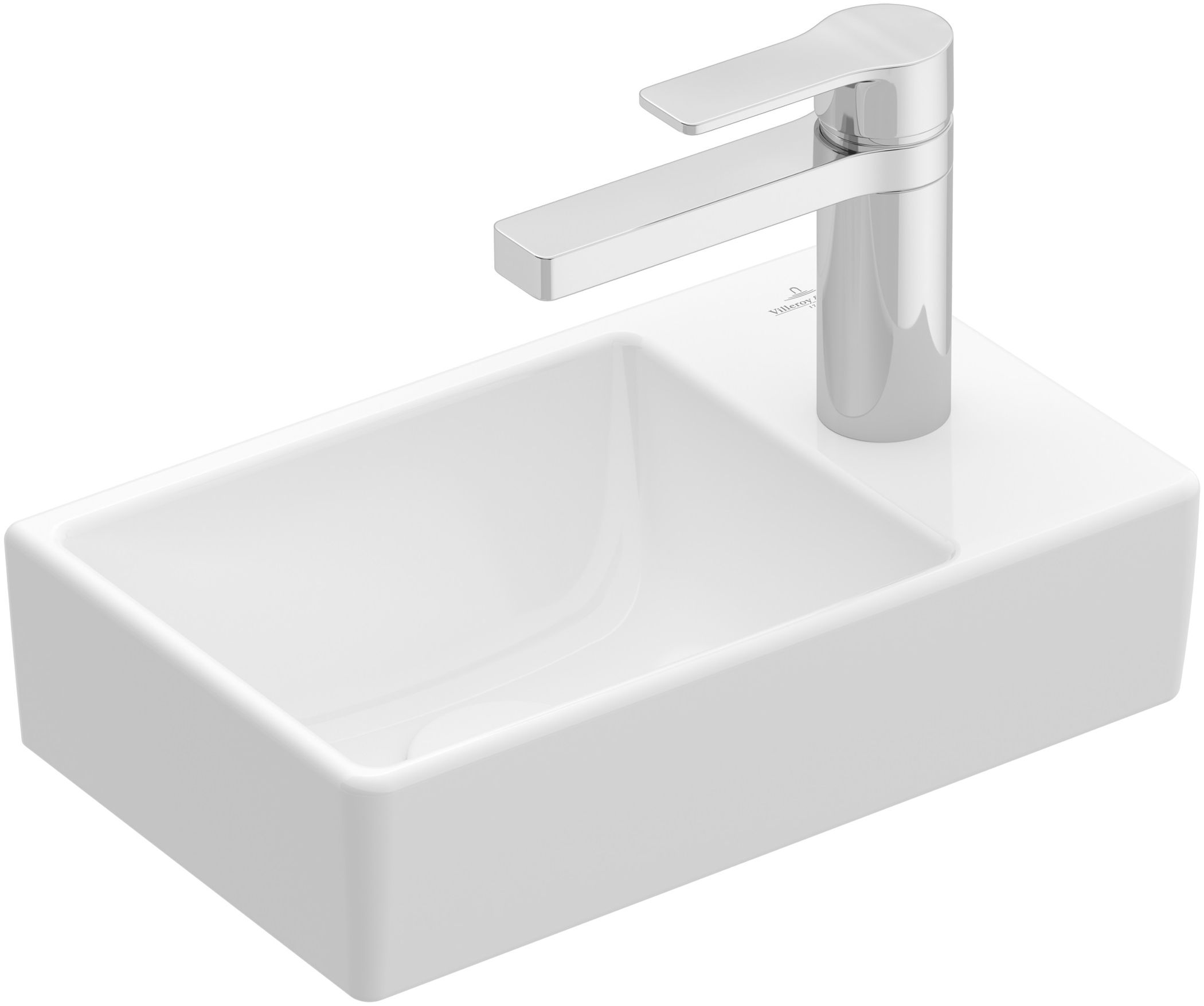 Villeroy & Boch Avento Waschbecken 36x22 cm rechteckig Klassisch-Möbel weiß 43003LR1