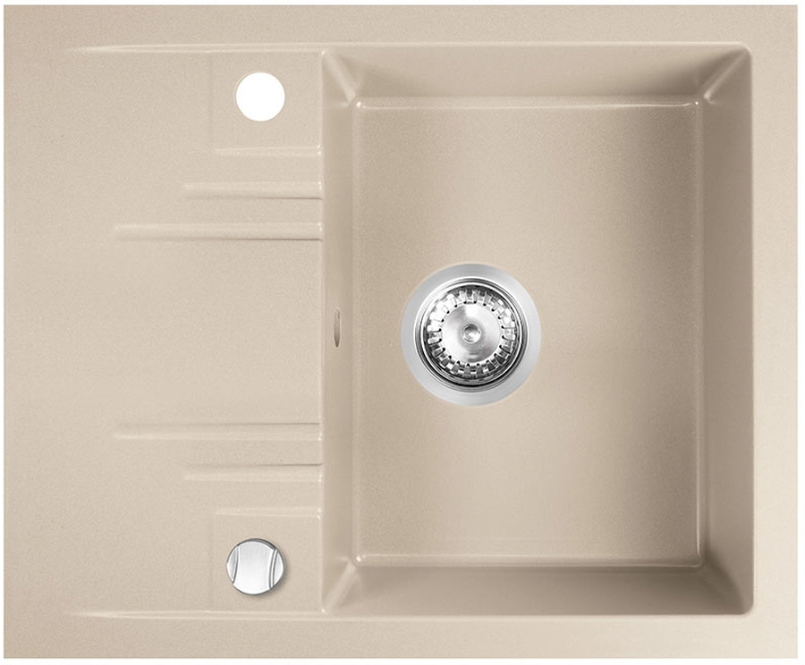 Ferro Mezzo II granitspüle 58x48 cm beige DRGM48/58SA